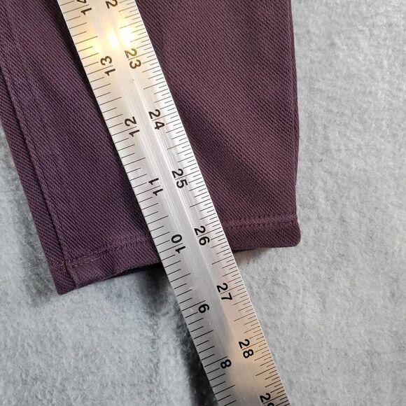 Spanx Leggings Womens Small Petite Maroon Skinny Pull On Ankle Jeggings - Picture 4 of 7